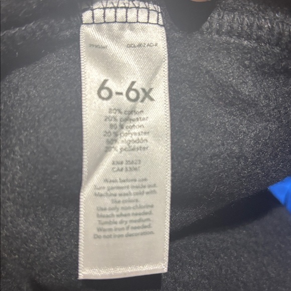 Carter’s 6 black grey gold bow sweatshirt hi low hemline nwt fleece line perfect - Picture 8 of 9